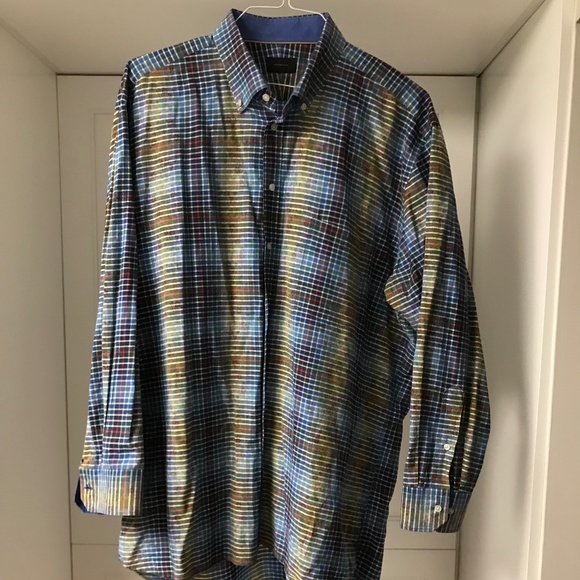 Lipson Elite 100% Cotton Men’s Button Down Long Sleeve Shirt XXL - Picture 2 of 13